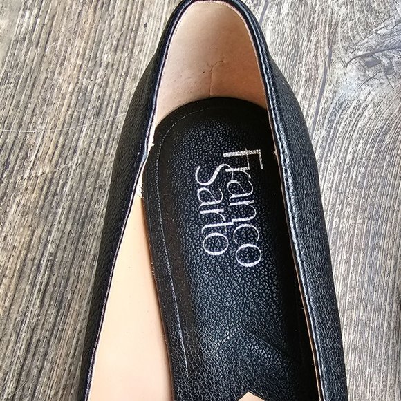 Franco Sarto Belamour Slip On Leather Loafers Shoes Flats Size US 7 Pointed Toe - Picture 5 of 11